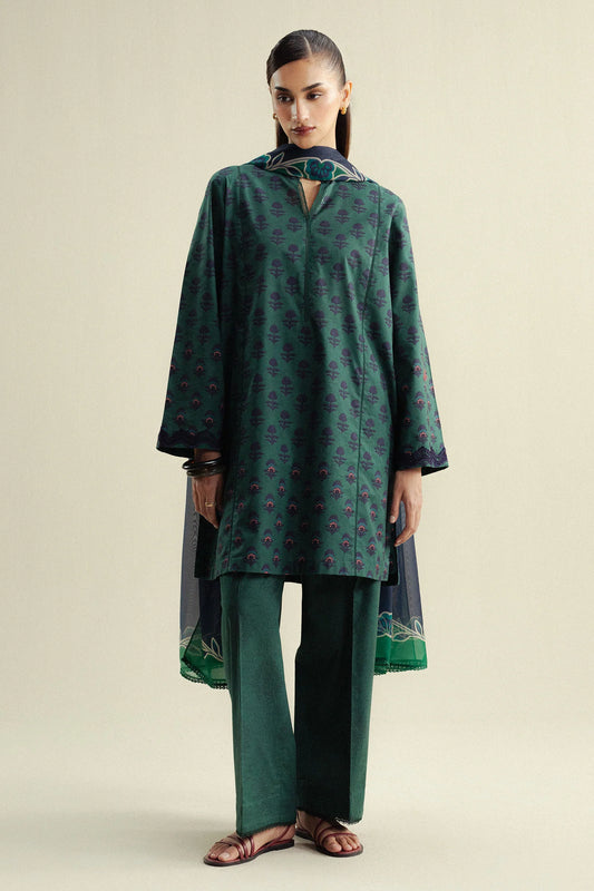 Coco by Zara Shahjahan Prints Unstitched Cambric 3Pc Suit